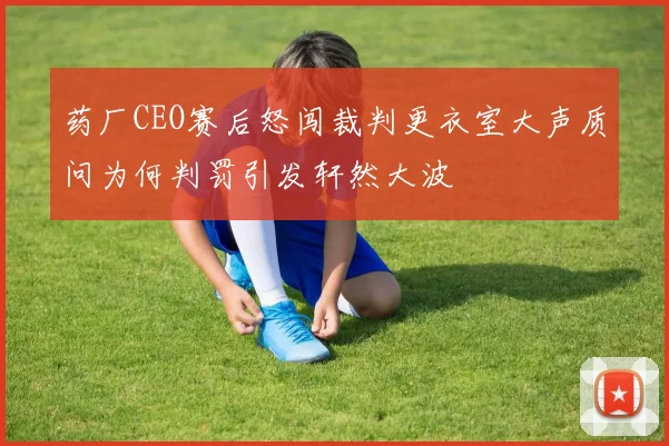药厂CEO赛后怒闯裁判更衣室大声质问为何判罚引发轩然大波